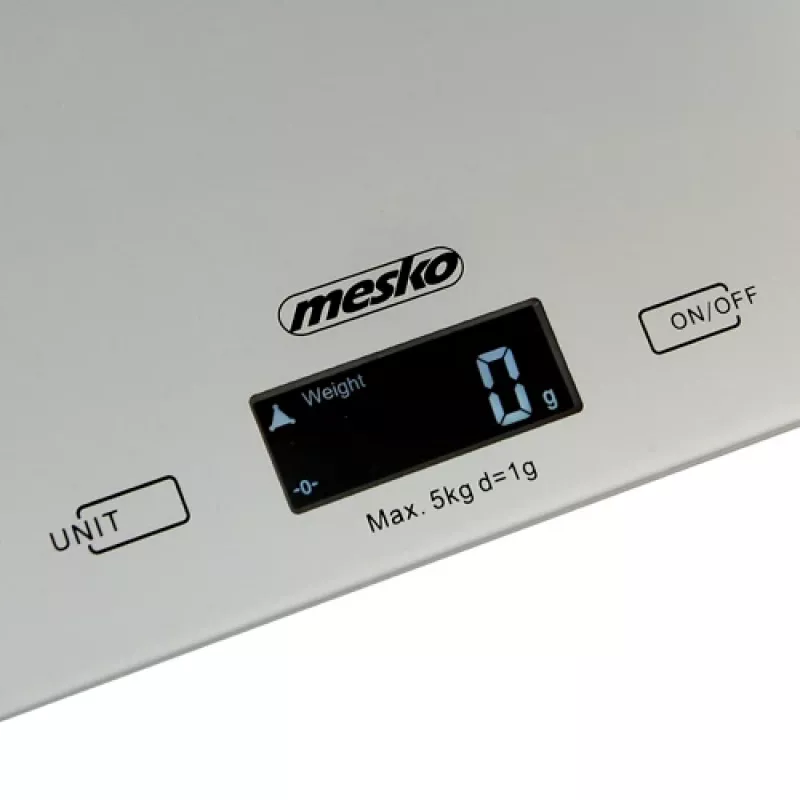 Virtuves svari Mesko MS 3145, 5 kg, 1 g, LCD, sudraba