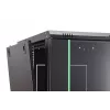 Sienas montāžas skapis 19 inch DN-37115, 16U, melns