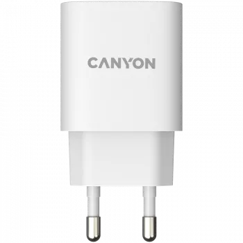 CANYON H-20, USB-C lādētājs, PD 20W, EU kontaktdakša