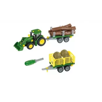Transportlīdzekļu komplekts Theo Klein 3906, rotaļu traktors ar piekabi, 1:24, 3+ gadi