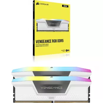 CORSAIR Vengeance RGB DDR5 Kit 64 GB 2 x 32 GB DIMM 288-PIN 6400 MHz PC5-51200 CL32 1.4 V white (CMH