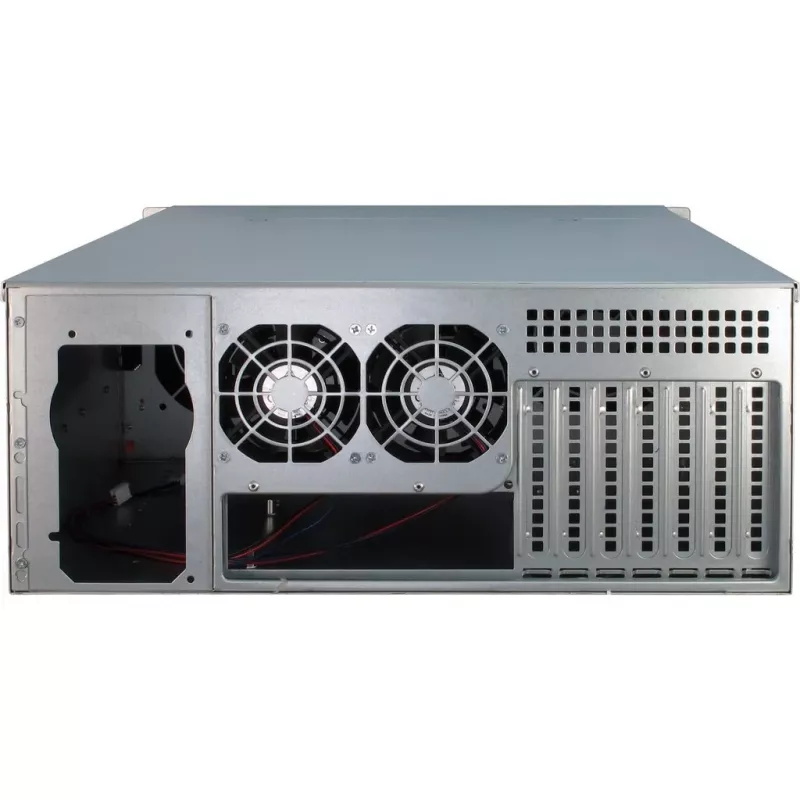 Servera korpuss Inter-Tech 4U-4424 Rack Melns, Sudrabs