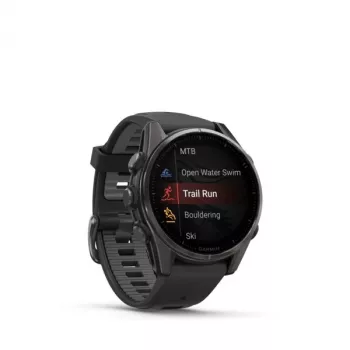 Garmin fenix 8 3.3 cm (1.3 inch) AMOLED 43 mm digitāls 416 x 416 pikseļi Skārienekrāns Melns Wi-Fi GPS (satelīts)