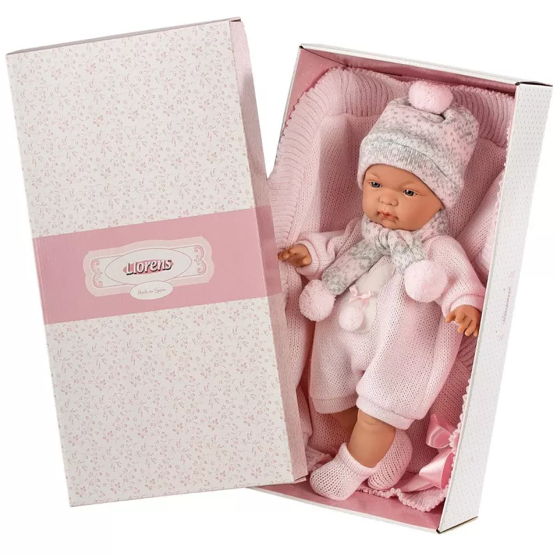 Llorens Raudoša lelle 38938 No rozēm, 38 cm dzīvīga mazuļa lelle