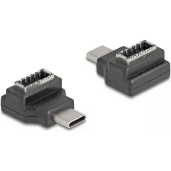 DeLOCK 67235 pārveidotājs USB Type-C uz USB Type-E, melns