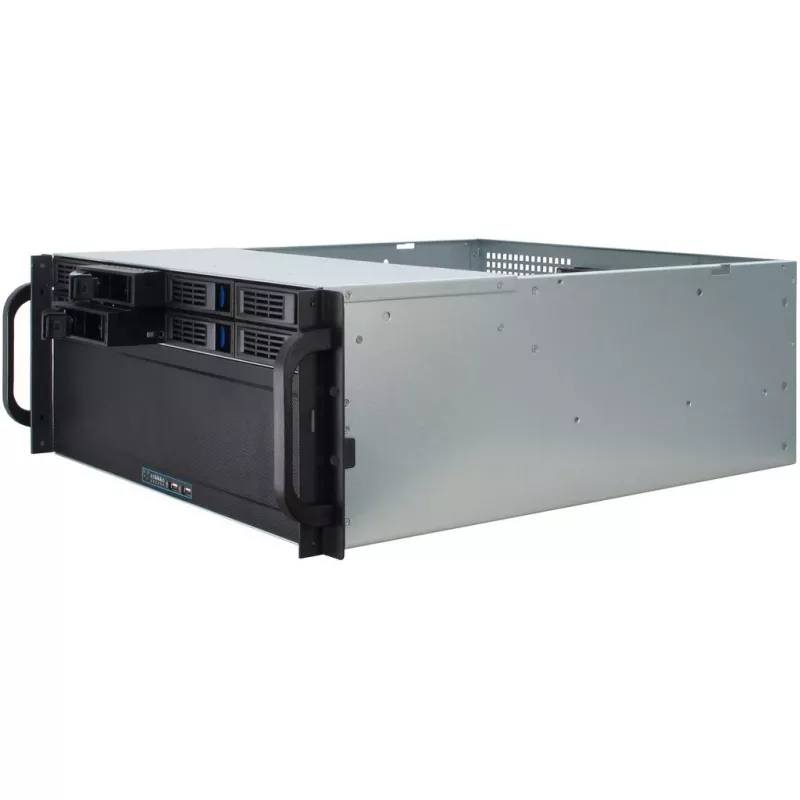 Servera korpuss Inter-Tech 4U-4408 Rack Melns, Sudrabs