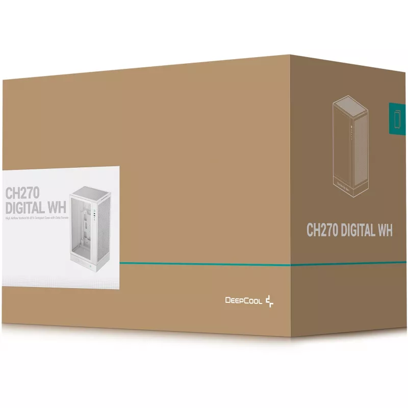 Korpuss DeepCool CH270 WH (R-CH270-WHNDM0-G-1)