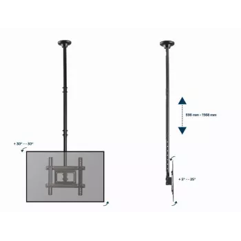 Gembird CM-70 TV griestu stiprinājums 177.8 cm (70 inch) melns