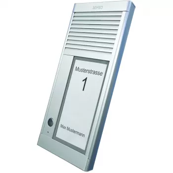 AGFEO DoorSpeak 1, Vadu, IP33, Alumīnijs, Sienas montāža, 115 mm