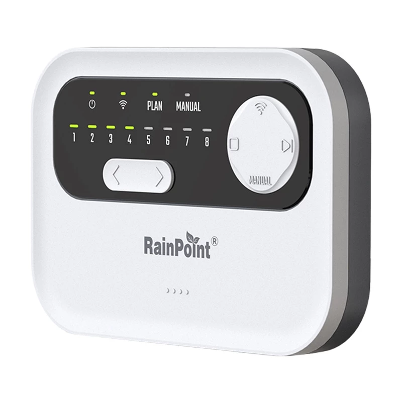 Laistītāja kontrolieris RainPoint HIC801W WiFi — 8 zonu apūdeņošanas taimeris, Wi-Fi savienojums