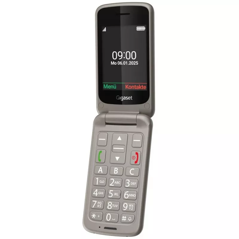 Senioru telefons Gigaset GL595 2.8 collu 0.3 MP pelēks
