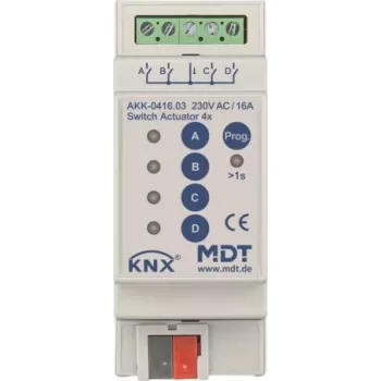 MDT AKK-0416.03 komutācijas izpildmehānisms 4-kanālu, 2TE, REG, 16A, 70µ