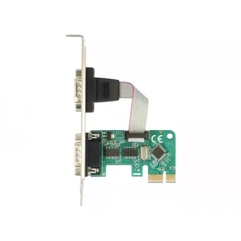DeLOCK 89918 PCIe interfeisa karte ar 2 RS-232 portiem