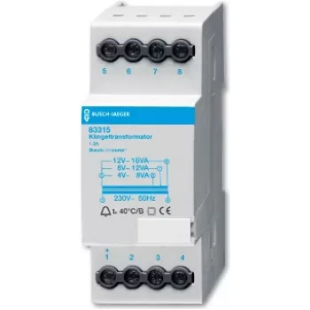 BUSCH JAEGER 8300-0-0045 - 230 V - 50 Hz - Balts - CE - ROHS - 36 mm - 65 mm