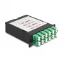 DeLOCK Fiber Optic HD Cassette MPO vīrietis uz 12 x LC Duplex sieviete 24 šķiedras Vienmoda 9/125 µm