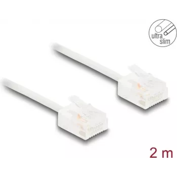 DeLOCK RJ45 Cat.6 tīkla kabelis 2m balts
