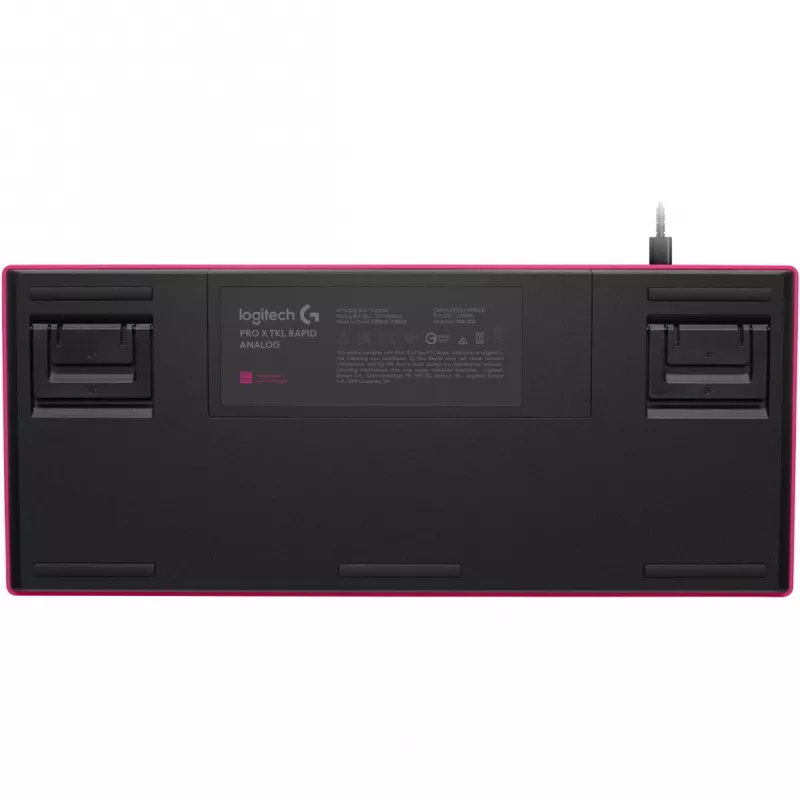 Logitech G PRO X TKL RAPID spēļu tastatūra USB QWERTY Rozā Tenkeyless