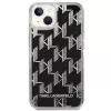 Karl Lagerfeld KLHCP14MLMNMK cietais maciņš iPhone 14 Plus 6.7 melns/melns Liquid Glitter Monogram