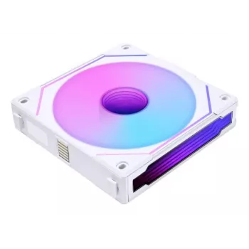 Lian Li UNI FAN SL-INF Wireless ARGB PWM — 120mm balts modulārs magnētisks ventilatoru komplekts