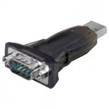 Wentronic Goobay USB Serial RS232 Converter mini, Melns - USB 2.0 spraudnis (A tips) > D-SUB/RS-232 spraudnis (9-pin) (69822)