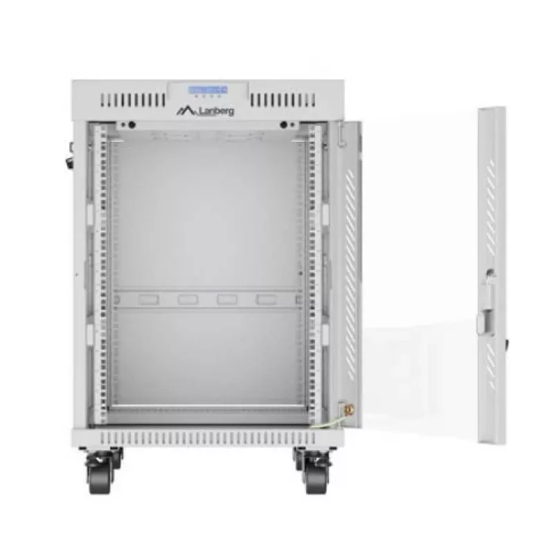 Brīvi stāvošs skapja statīvs LANBERG FF01-6815-12SL 15U, 600×800×922 mm, 1200 kg, IP20, pelēks