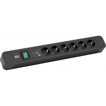 Pagarinātājs Bachmann Primo 2 2m 6 AC Kontaktligzdas Melns