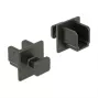 Kontaktligzdas aizsargvāciņš DELOCK 64010, polipropilēns, melns, 12,2×15,2×12 mm, iepakojumā 10 gab.