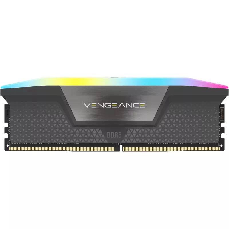 Corsair Vengeance RGB 96 GB (2x 48 GB) DDR5-6000 Dual-Kit, pelēks, CMH96GX5M2E6000Z36, Intel XMP, AMD EXPO
