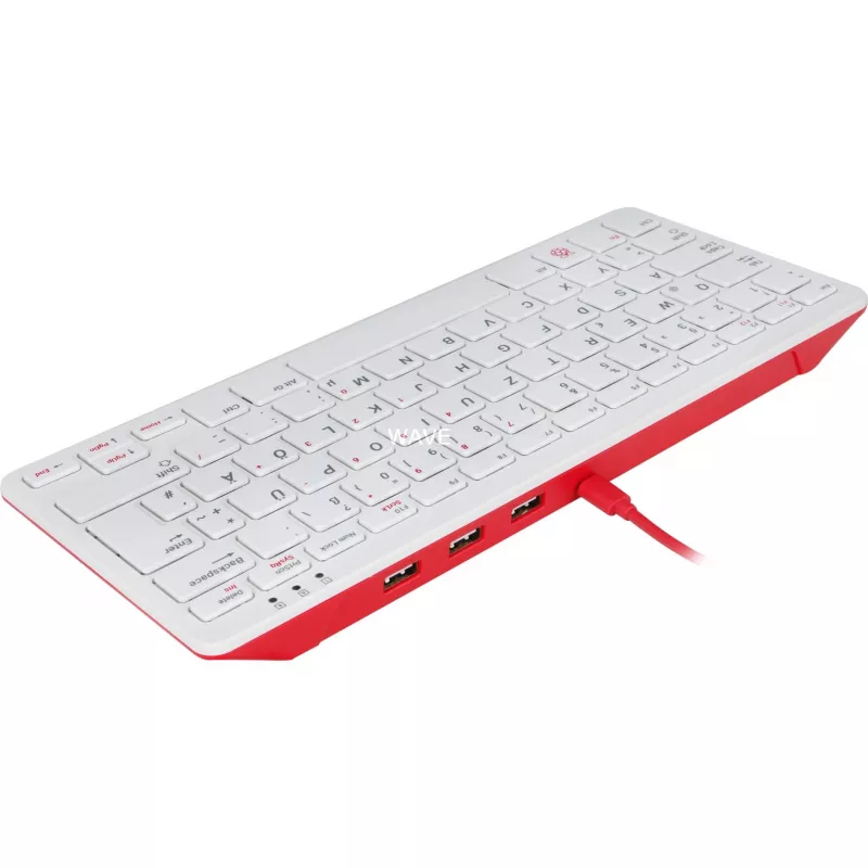 Vadu USB tastatūra Raspberry Pi KEYBOARD DE RB-TASTA01W — Vācu izkārtojums