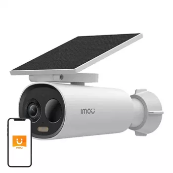 IP drošības kamera IMOU Cell 3C All-in-one — 3 MP (2304×1296), 2,8 mm, Wi‑Fi, PIR, IP66, 5000 mAh akumulators, 121° skata leņķis