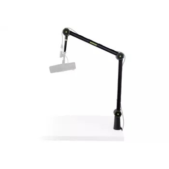 Shure SH-BROADCAST1 galda mikrofona statīvs — tērauds, augstuma regulēšana, melns, 1.81 kg
