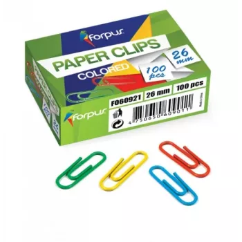 Clips Forpus, krāsains, 26mm, apaļš (100) 1104-008