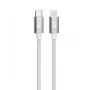TB kabelis USB-C - Lightning pīts 1m, sudrabs