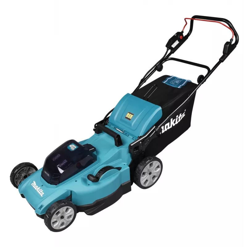 Makita DLM480Z zāles pļāvējs Stūmējzāģis Akumulatora Melns, Tirkīzzils