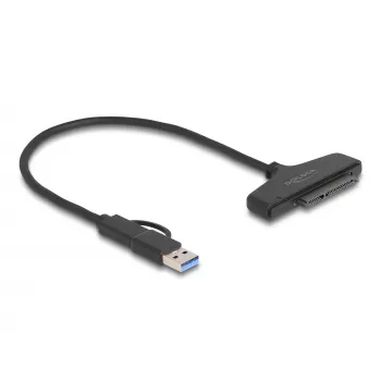 DeLOCK USB uz SATA pārveidotājs 6 Gb/s USB Type-C Type-A 0,3m