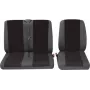Auto sēdekļa pārvalks PETEX vadītāja sēdeklim, poliesters, sarkans/antracīts, modelis 30071912