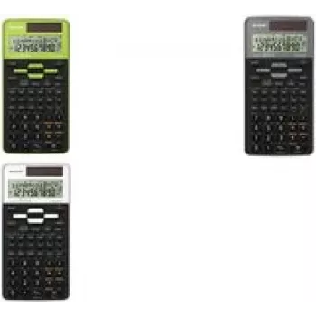 Sharp EL-531TG zinātniskais kalkulators kabatas melns, zaļš
