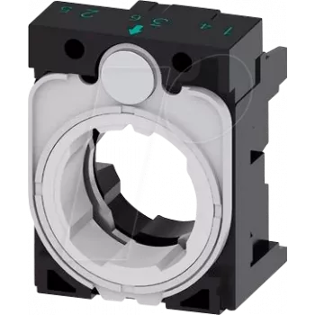 Siemens 3SU1500-0AA10-0AA0 Turētājs trīskāršs (P x A) 30 mm x 40 mm Pelēks, Melns 1 gab.