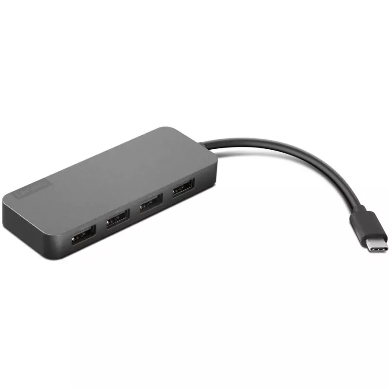 Lenovo 4X90X21427 USB-C centrmezgls / dokstacija, 4×USB-A, pelēks