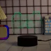 Galda LED lampa MANTA SNL122RGB RGB 3D gaismas dekorācija, krāsu mainoša RGB, USB barošana