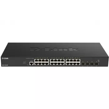 D-Link 24-portu 10GBASE-T + 4-portu 10/25G SFP28 Smart Managed Slēdzis