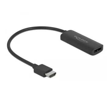 Adapter HDMI-A vīrišķais uz DisplayPort sievišķo 4K 60 Hz DeLOCK 63206