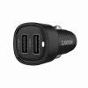 CANYON OnDrive 24 auto lādētājs 24W 2xUSB-A Melns
