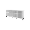 FARO kumode 200x42x82 balts matēts + ozols craft