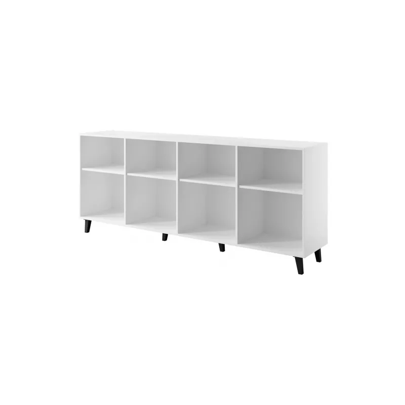 FARO kumode 200x42x82 balts matēts + ozols craft