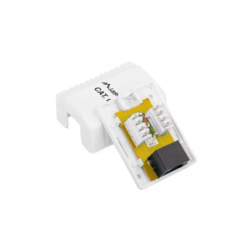 LANBERG OU6-0001-W pieslēguma kārba RJ-45, Cat6, balta