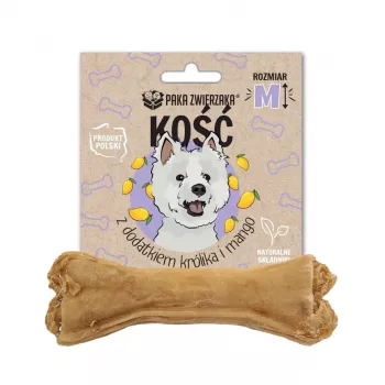 PAKA ZWIERZAKA Kauls ar trusīti un mango M 12 cm - suņu kārums - 55g