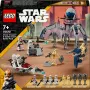 LEGO Star Wars Clone Trooper & Battle Droid Battle Pack ar ātrumvelosipēdu, 4 minifigūrām un 5 figūrām