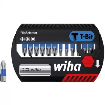 WIHA 41824 - Bit-Set FlipSelector, 13 gab. jaukts, 25 mm, T-Bit (41824)