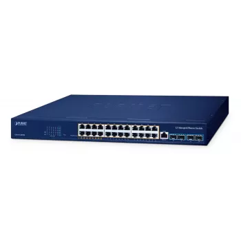 Pārvaldāms slēdzis PLANET GS-6311-24HP4X L3 Gigabit Ethernet 24 Porti PoE